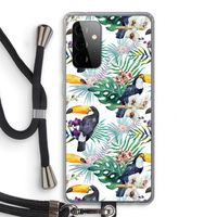 Tukans: Samsung Galaxy A72 5G Transparant Hoesje met koord