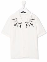 Neil Barrett Kids t-shirt Thunderbolt à manches courtes - Blanc