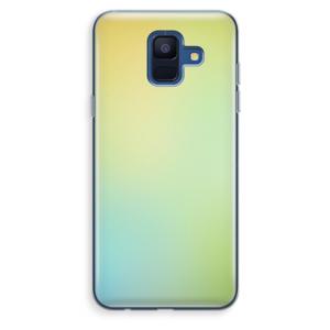 Minty mist pastel: Samsung Galaxy A6 (2018) Transparant Hoesje