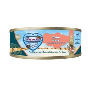 Renske Graanvrij vers bereid zalm hypoallergeen natvoer hond (blik) 1 tray (24 x 95 g)
