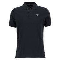 Heren polo Tartan Pique Black/ Modern