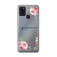 Rozen: Samsung Galaxy A21s Transparant Hoesje