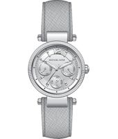 Horlogeband Michael Kors MK2503 Leder Grijs 16mm