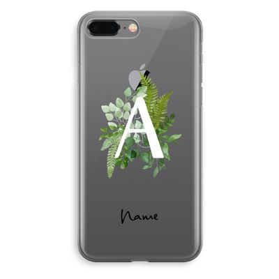 Green Brush: iPhone 8 Plus Transparant Hoesje