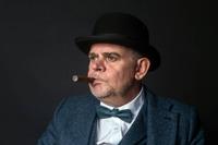 Leren Vlinderdas Arthur Grijs | Peaky Blinders