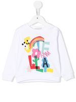 Stella McCartney Kids sweat en coton à logo imprimé - Blanc