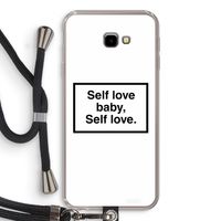 Self love: Samsung Galaxy J4 Plus Transparant Hoesje met koord