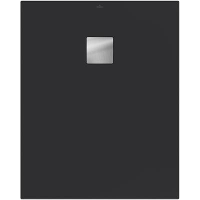 Villeroy & Boch Excello douchevloer - 100x80cm - polyurethaan/acryl Anthracite uda1080exc2v-1s