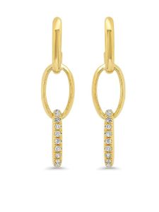 Jennifer Meyer boucles d'oreilles Edith en or 18ct à diamants