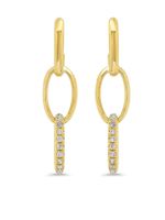 Jennifer Meyer boucles d'oreilles Edith en or 18ct à diamants