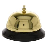 Tafelbel/receptiebel - goud - 9 cm - metaal - hotel bel