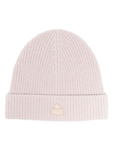 ISABEL MARANT bonnet nervuré à logo appliqué - Tons neutres