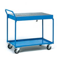 Fetra Hauptartikel 2722 Tafelwagen Staal Poedercoating Laadvermogen (max.): 250 kg Stralend blauw (RAL 5007) - thumbnail