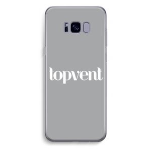 Topvent Grijs Wit: Samsung Galaxy S8 Plus Transparant Hoesje