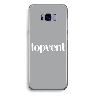 Topvent Grijs Wit: Samsung Galaxy S8 Plus Transparant Hoesje