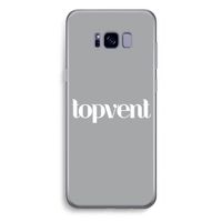 Topvent Grijs Wit: Samsung Galaxy S8 Plus Transparant Hoesje