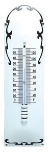 Thermometer Deco Wit / Zwart