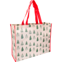 Shopper | Kerstmis | PP | Kerstboompjes | 45x 15x36cm | 100 stuks