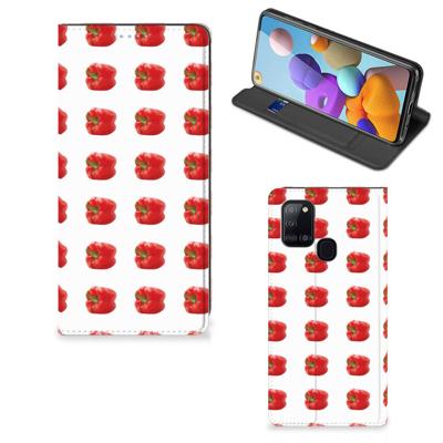 Samsung Galaxy A21s | Flip Style Cover | Paprika Red