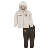 Nike FC Barcelona Strike Trainingspak Full-Zip Hooded 2023-2024 Baby Beige Donkergroen Zwart - thumbnail