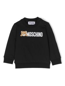 Moschino Kids sweat en coton à motif Teddy Bear - Noir