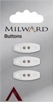 Milward Schakel Knoop Wit 25mm (3 stuks)