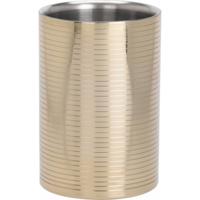 Home & Styling Wijnkoeler - goudkleurig - champagnekoeler - 12 cm - glanzend