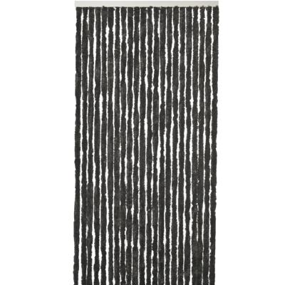 Vliegengordijn kattenstaart - zwart - 90 x 220 cm - deurgordijn - hor - tegen insecten