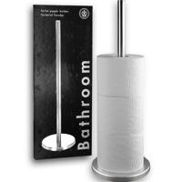 Basic Toiletrolhouder staand rvs 45 cm