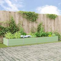 Plantenbak Pastelgroen 195 x 100 x 45 cm Gegalvaniseerd staal