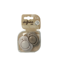 Fopspeen 3-6 maanden harmony light grey/dark grey 2 Stuks