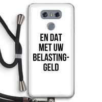 Belastinggeld: LG G6 Transparant Hoesje met koord