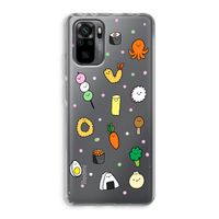 Happy bento friends: Xiaomi Redmi Note 10 Pro Transparant Hoesje
