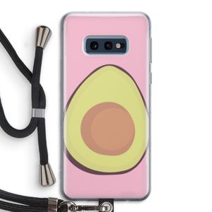 Avocado: Samsung Galaxy S10e Transparant Hoesje met koord