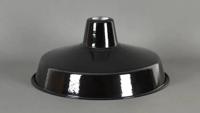 Lampenkap industrieel zwart fabriekslamp emaillen Engels gat voor E27 diameter 350mm