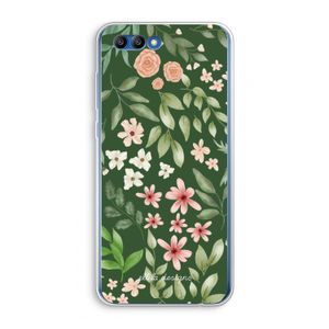 Botanical green sweet flower heaven: Honor 10 Transparant Hoesje