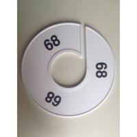 Maatring 11 cm wit/zwart 68