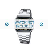 Horlogeband Casio A168WA-1YES / 70641447 Roestvrij staal (RVS) Staal 18mm - thumbnail