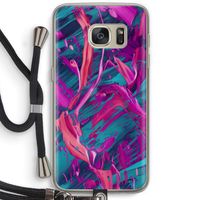 Pink Clouds: Samsung Galaxy S7 Transparant Hoesje met koord