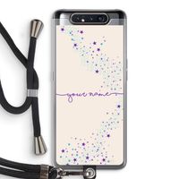 Sterren: Samsung Galaxy A80 Transparant Hoesje met koord