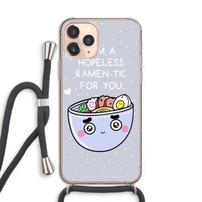I'm A Hopeless Ramen-Tic For You: iPhone 11 Pro Transparant Hoesje met koord
