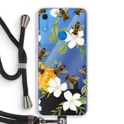 No flowers without bees: Huawei Y6s Transparant Hoesje met koord