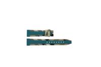Horlogeband Burberry BU9112 Leder Turquoise 18mm