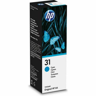 Inkt voor cartridge navulverpakking HP 31 70-ml Cyan Original Ink Bottle Cyaan