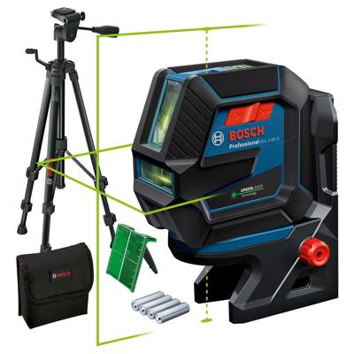 Bosch Professional GCL 2-50 G Kruislijnlaser Groen + BT 150 Statief - 0601066M01