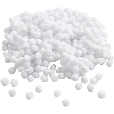Creativ Company Pom-poms, d 5 mm, wit, 550 stuk/ 1 doos