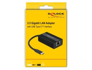 DeLOCK USB-C male > 2.5 Gigabit LAN adapter 0,135 meter