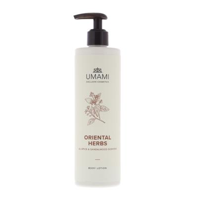 Umami Exclusive Cosmetics Oriental Herbs Body Lotion Allspice & Sandalwood Scented 400ml Umami Exclusive Cosmetics Oriental Herbs Body Lotion Allspice & Sandalwood Scented 400ml