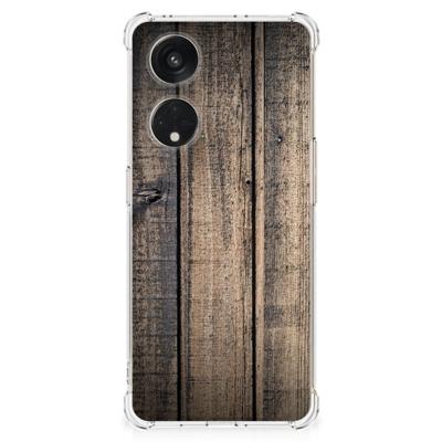 OPPO A98 Stevig Telefoonhoesje Steigerhout OPPO A98 Stevig Telefoonhoesje Steigerhout