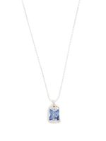 Bleue Burnham pendentif The Rose serti de saphir bleu - Argent - thumbnail